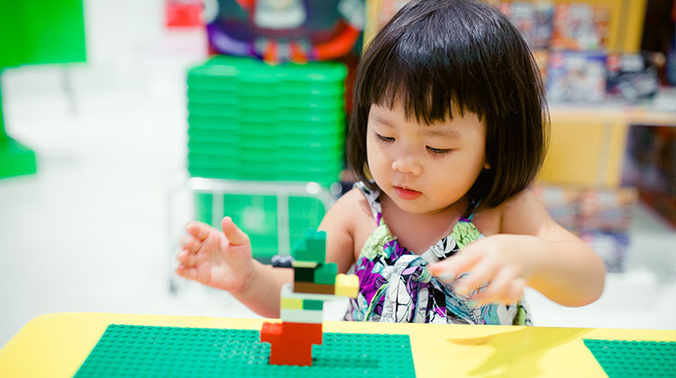 Young Girl Playing