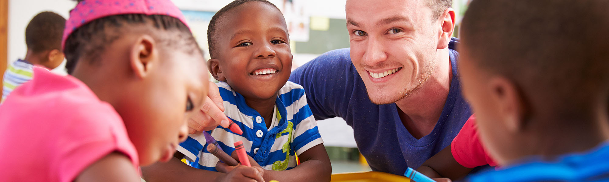 Children and Teacher